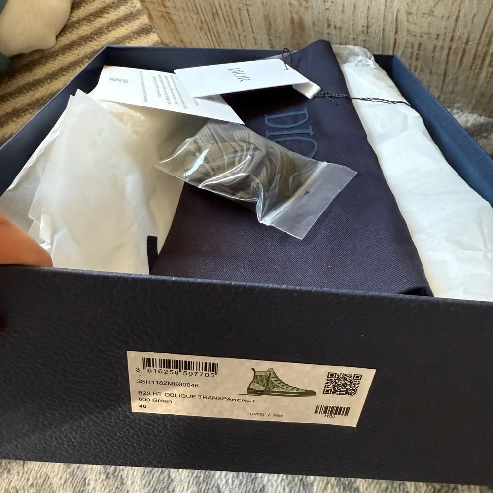 Dior B23 High 'Dior Oblique - Olive' - Picture 6 of 6